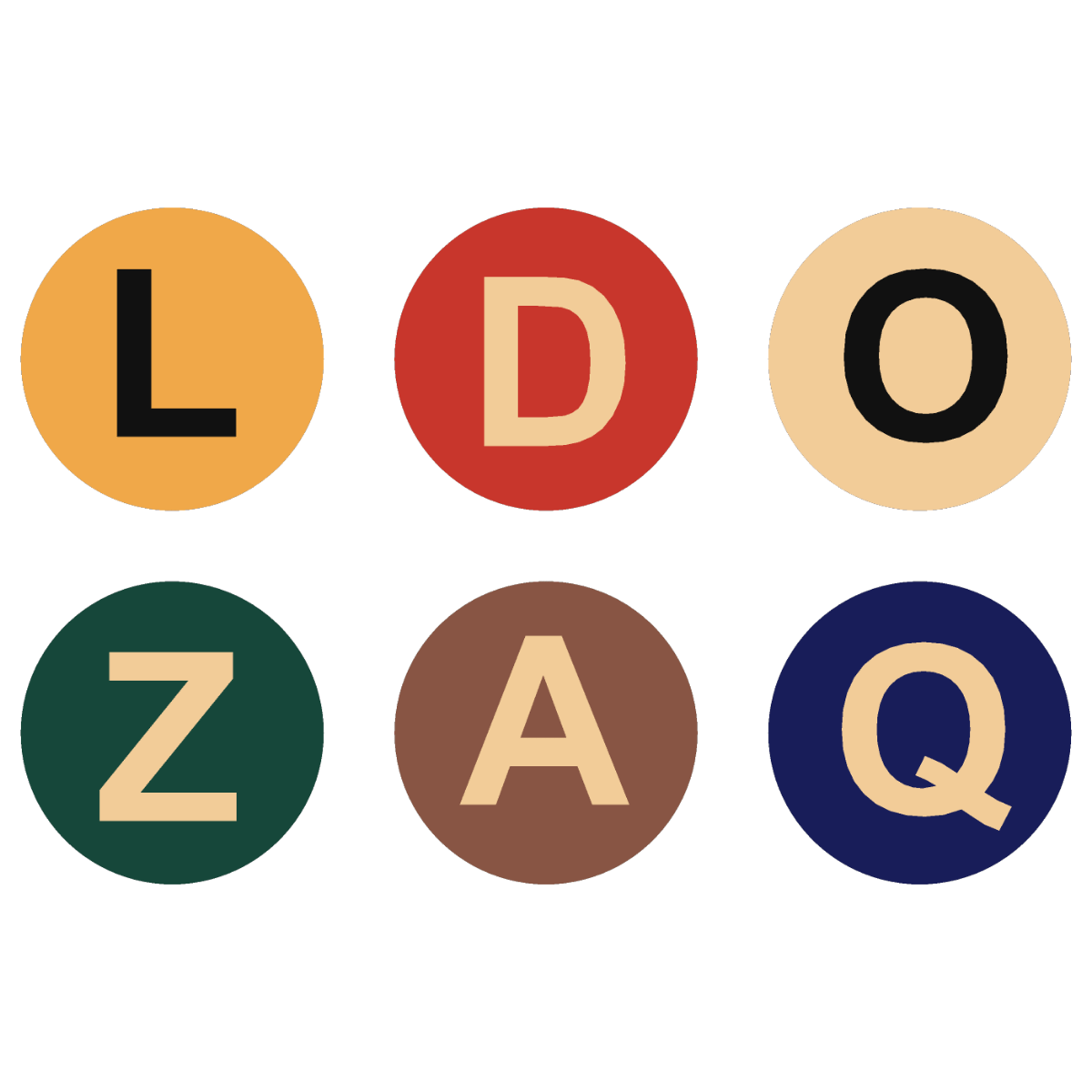 Buchstaben im Kreis Standardfarben - Riteco AG