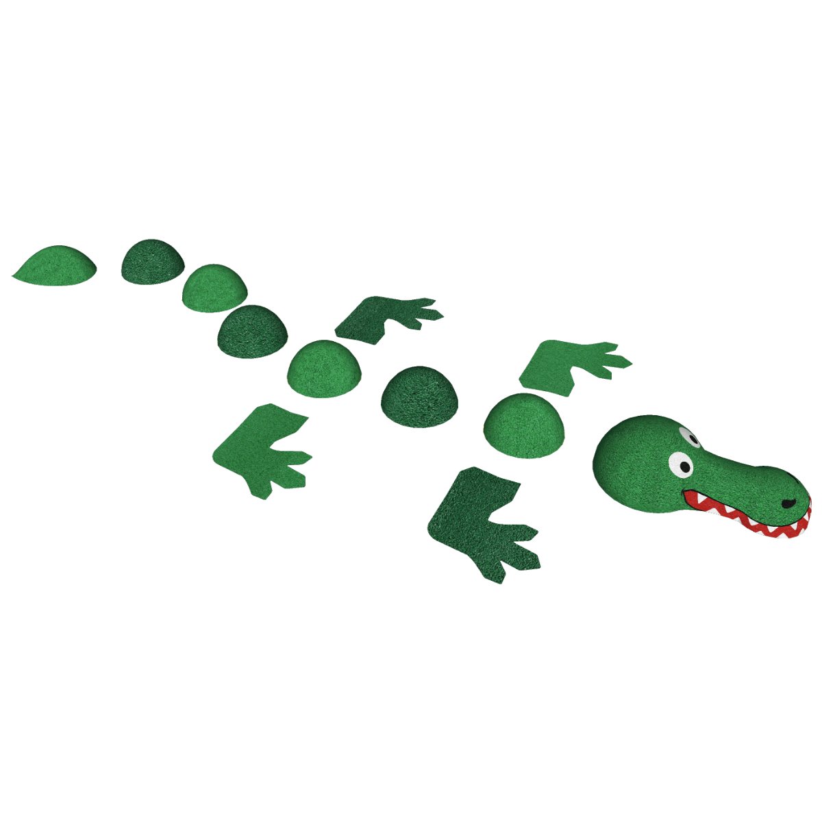 Krokodil 3D mit Halbkugeln - Riteco AG